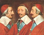 Philippe de Champaigne Triple Portrait of Richelieu painting